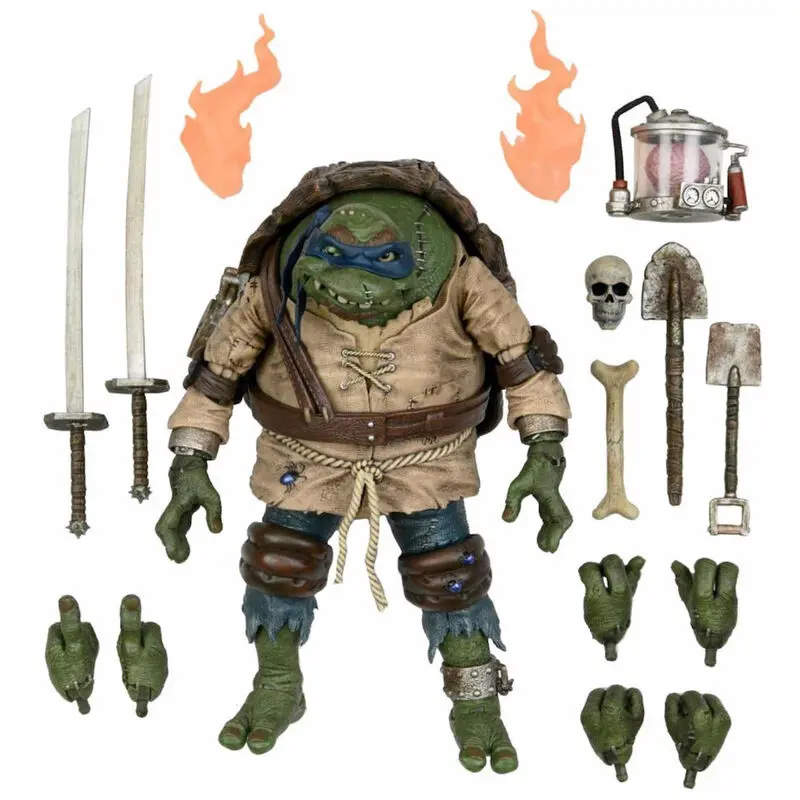 Ninja Turtles Leonardo figurină Ultimate cocoșat 18cm poza produsului