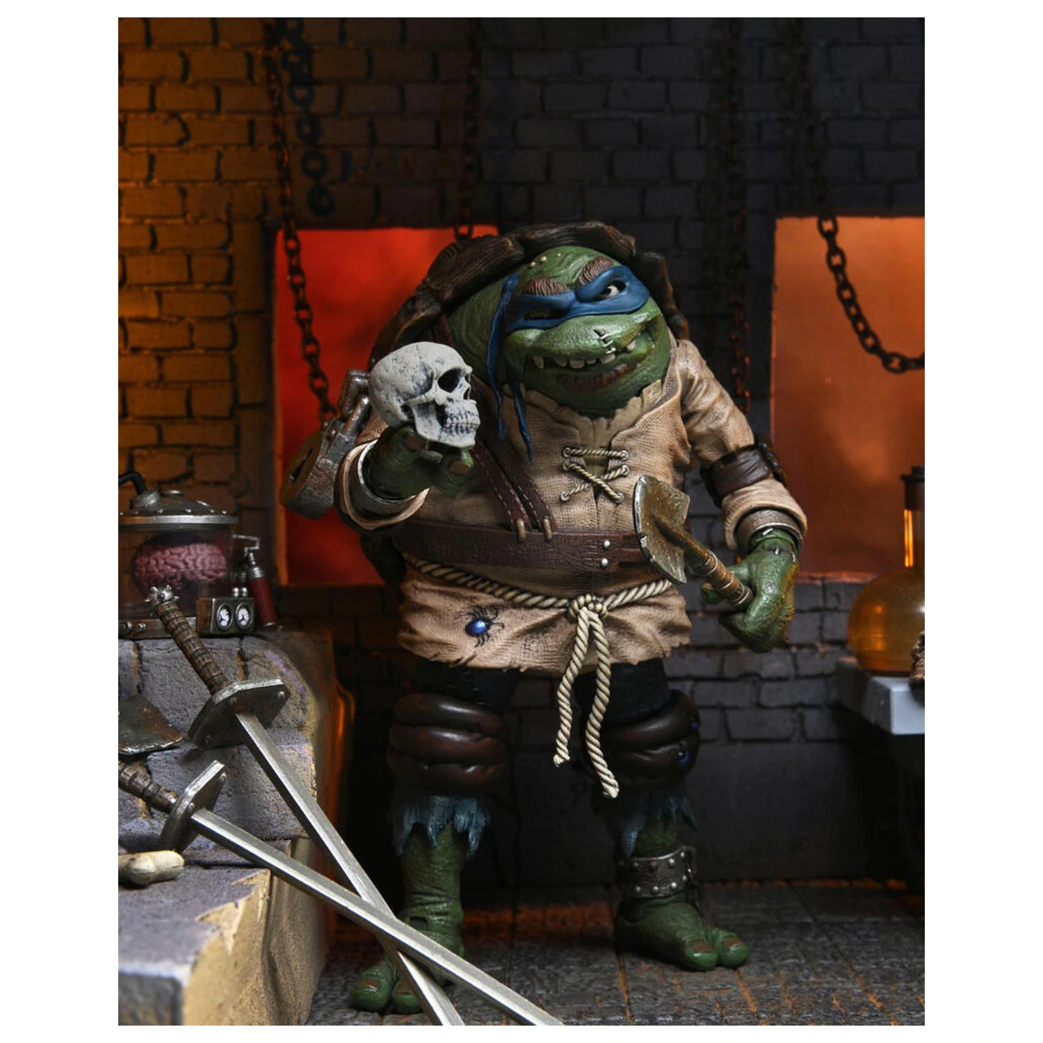 Ninja Turtles Leonardo figurină Ultimate cocoșat 18cm poza produsului