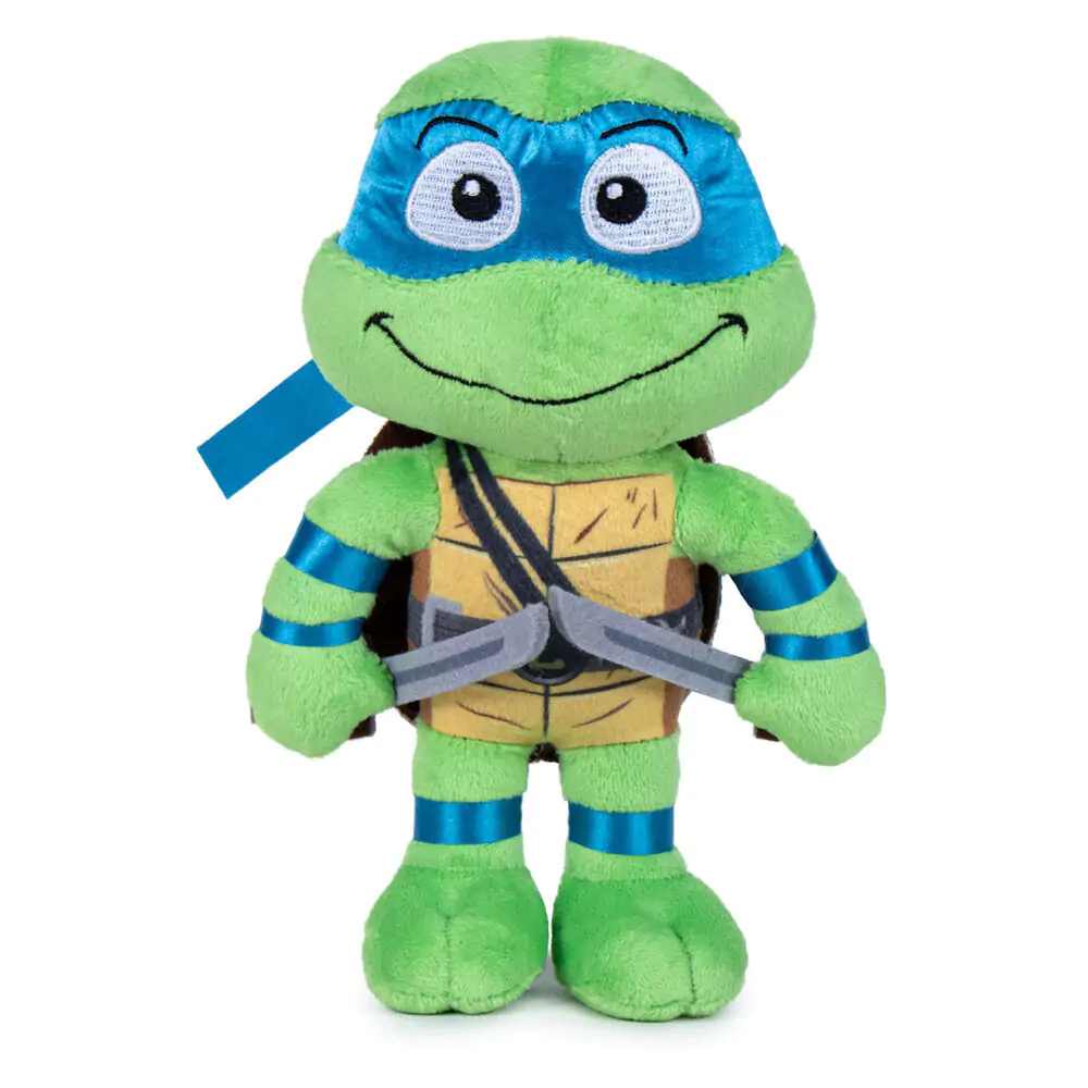 Ninja Turtles Mutant Mayhem Leonardo pluș jucărie 21cm poza produsului