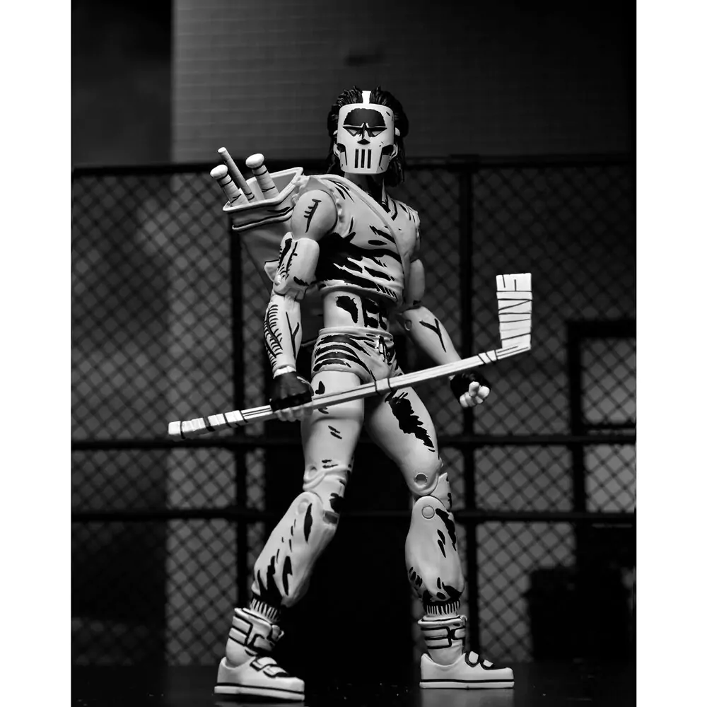Figurină Ninja Turtles Teenage Mutant Casey Jones Alb-Negru 18cm poza produsului