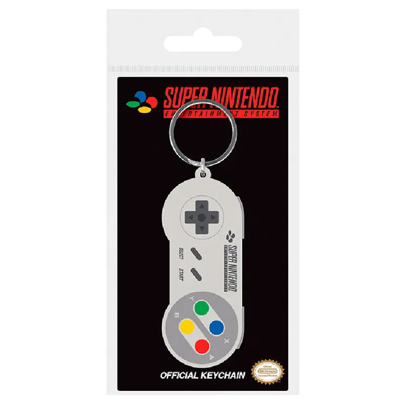 Breloc de cauciuc Nintendo Controller SNES 6 cm poza produsului