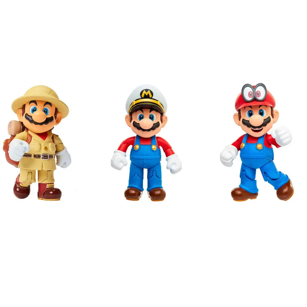Nintendo Super Mario set 3 figurine 10cm poza produsului