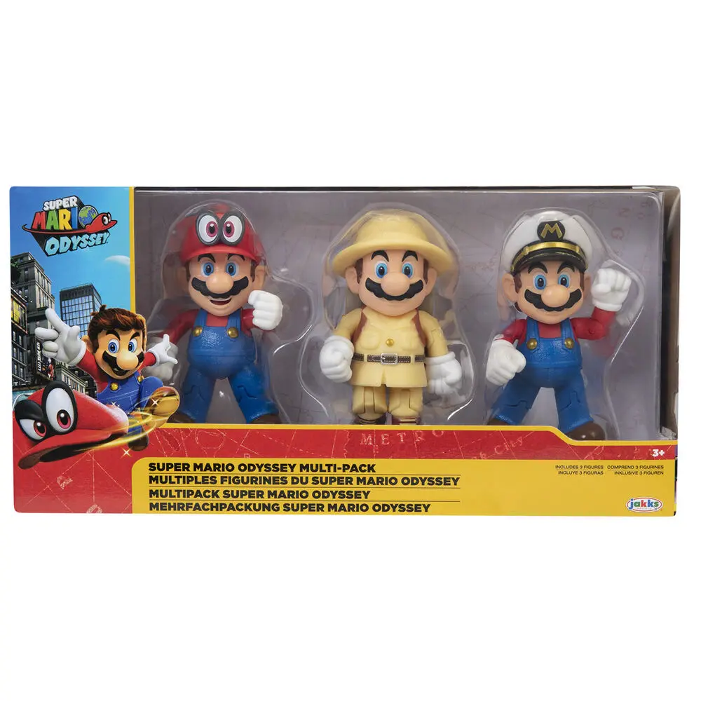 Nintendo Super Mario set 3 figurine 10cm poza produsului
