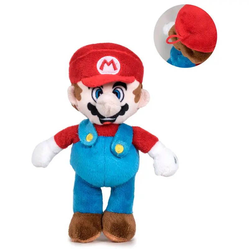 Nintendo Super Mario Bros Mario jucărie de pluș moale 18cm poza produsului