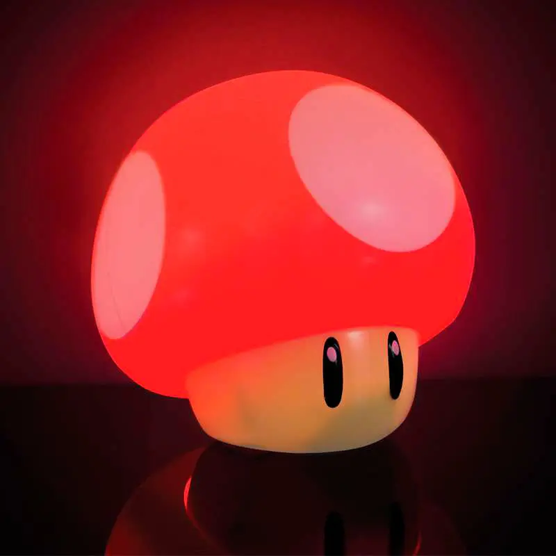 Super Mario Mini Lampa cu sunet Mushroom 12 cm poza produsului