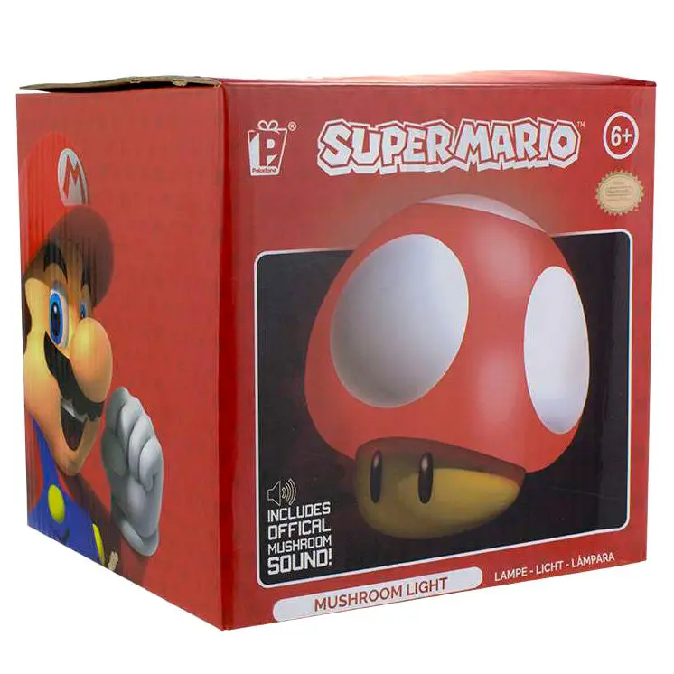 Super Mario Mini Lampa cu sunet Mushroom 12 cm poza produsului