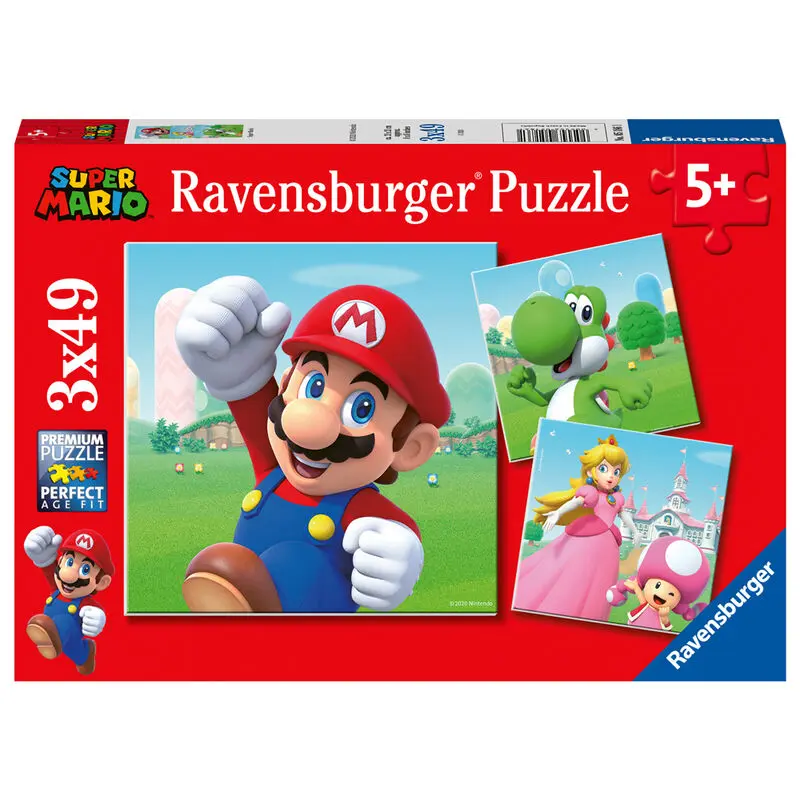 Nintendo Super Mario Bros puzzle 3x49 de piese poza produsului