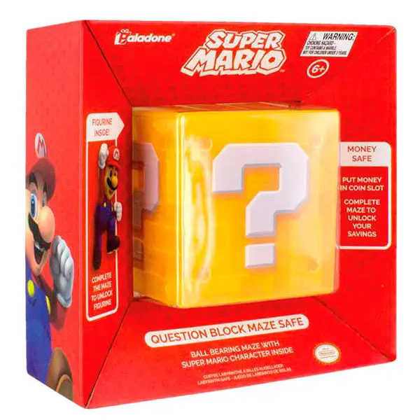 Nintendo Super Mario Bros Question Block cutie de bani poza produsului