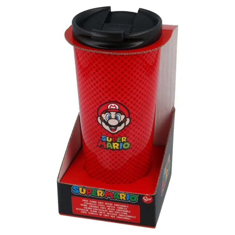 Nintendo Super Mario Bros termos de cafea din otel inoxidabil 425ml poza produsului
