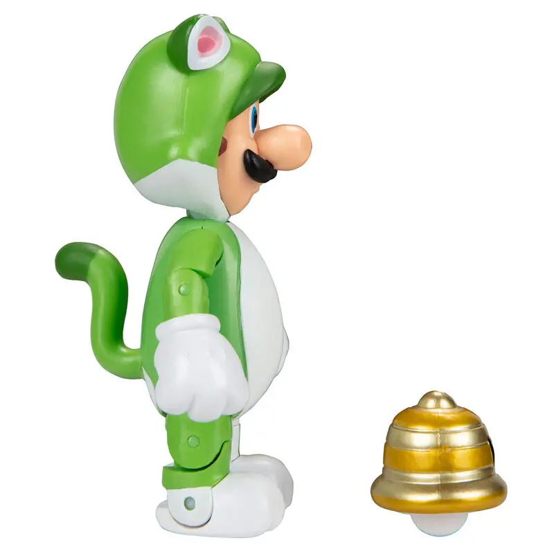 Figurină Nintendo Super Mario Cat Luigi 10cm poza produsului