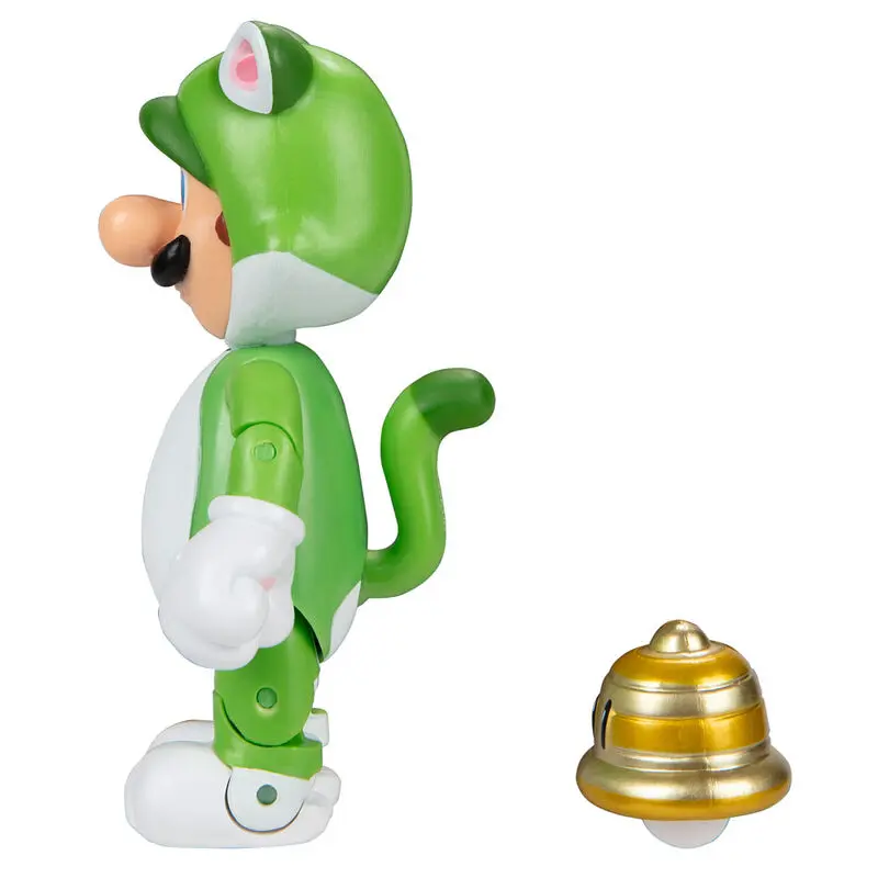 Figurină Nintendo Super Mario Cat Luigi 10cm poza produsului