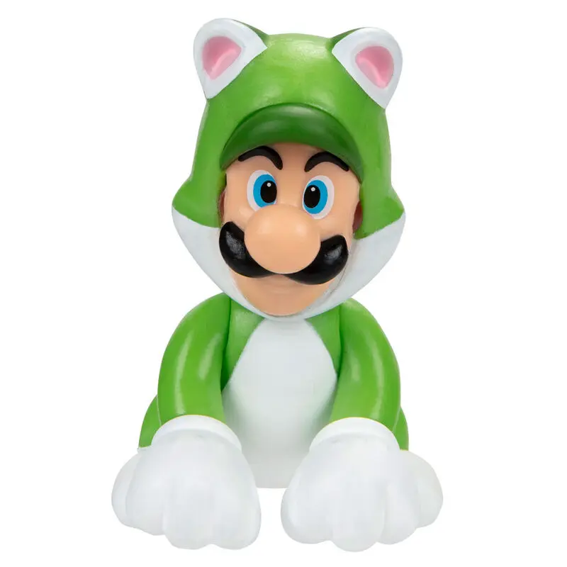 Figurină Nintendo Super Mario Cat Luigi 6,5cm poza produsului