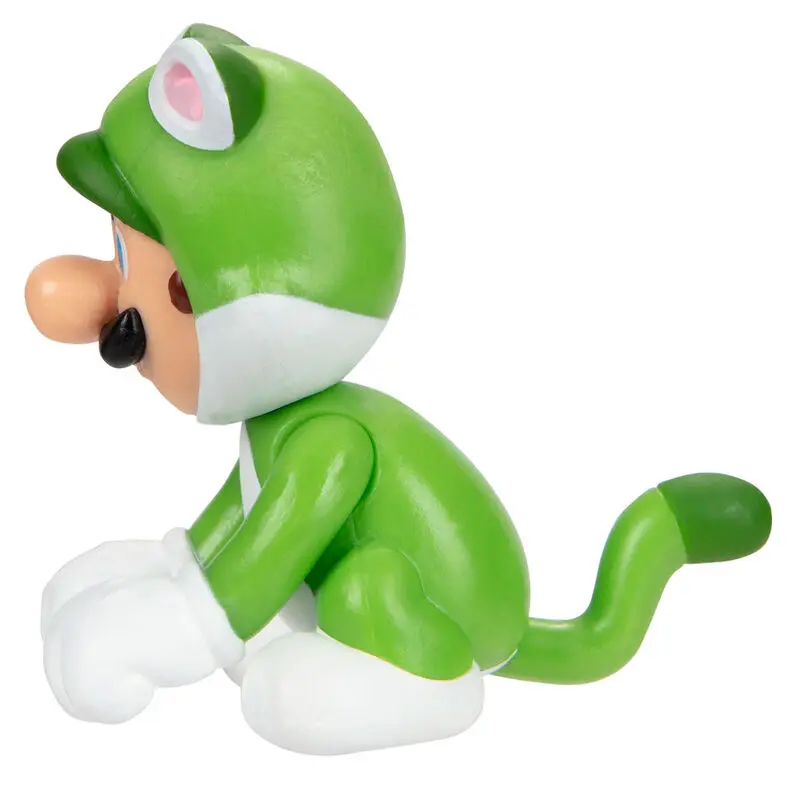 Figurină Nintendo Super Mario Cat Luigi 6,5cm poza produsului