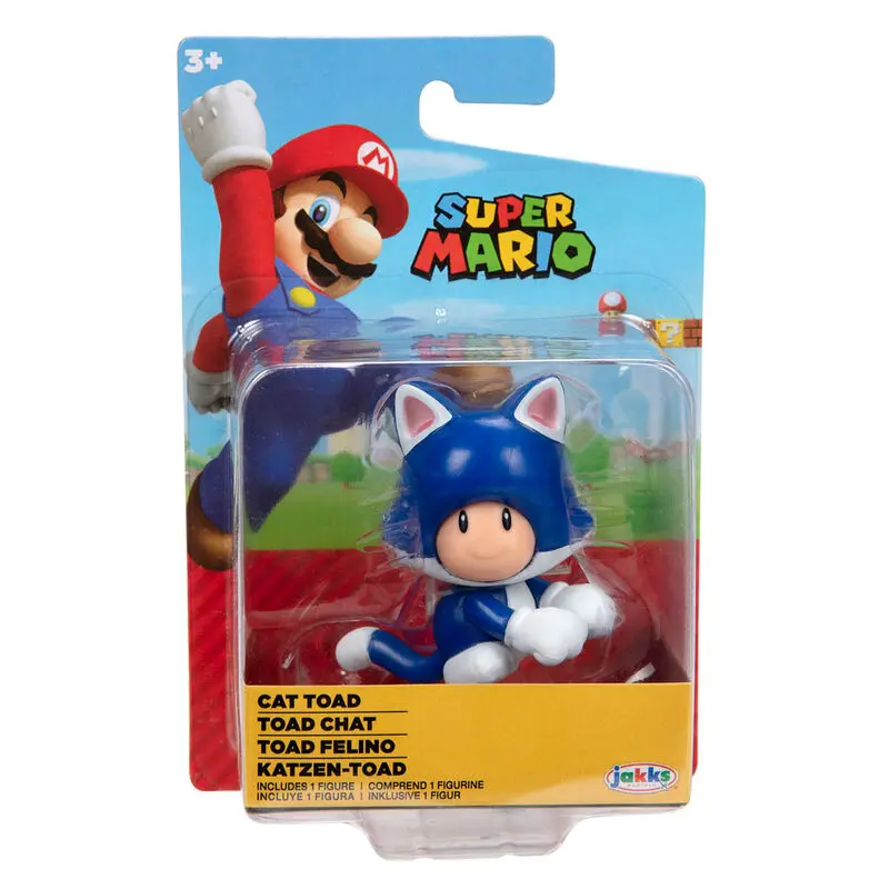 Figurină Nintendo Super Mario Cat Toad 6,5cm poza produsului