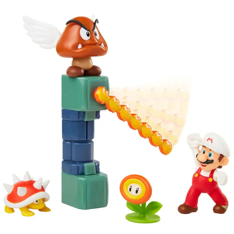 Nintendo Super Mario Diorama set Castelul Lava poza produsului