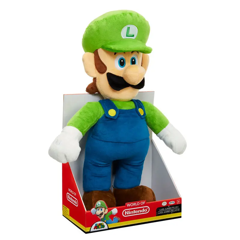 Nintendo Super Mario Luigi jucărie de pluș jumbo 50cm poza produsului