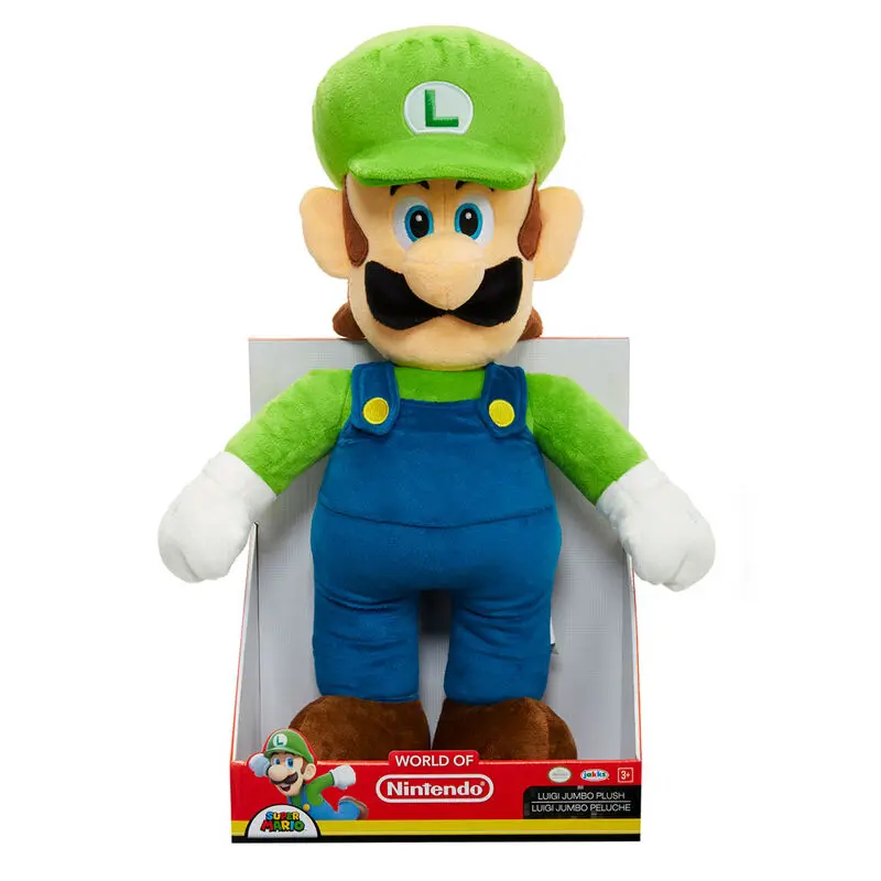 Nintendo Super Mario Luigi jucărie de pluș jumbo 50cm poza produsului