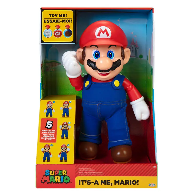 Figurină de acțiune vorbitoare World of Nintendo It's-A Me! Mario 30 cm poza produsului