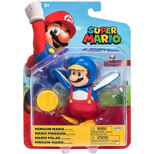 Figurină Nintendo Super Mario Penguin Mario 10 cm poza produsului