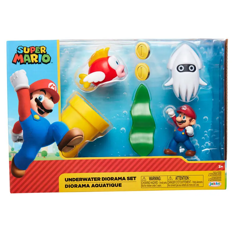 Set diorama subacvatic Nintendo Super Mario poza produsului