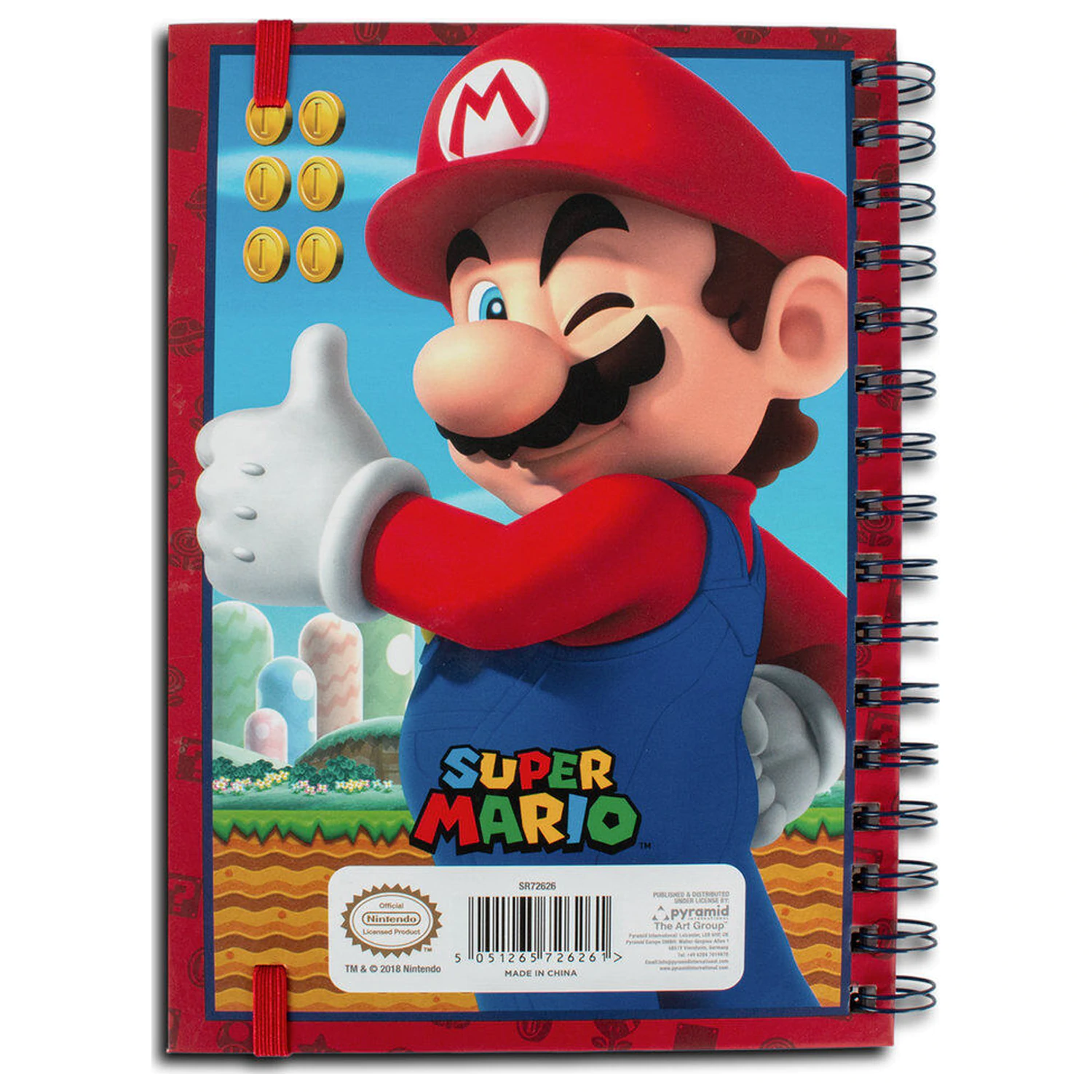 Super Mario 3D Caiet cu spiră A5 Mario poza produsului