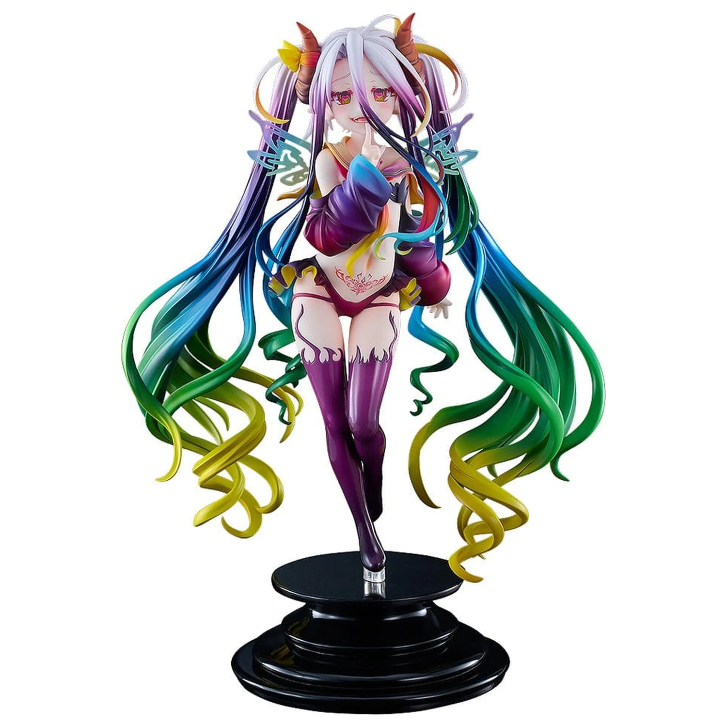 No Game No Life figurina PVC 1/7 Black Shiro 26 cm poza produsului