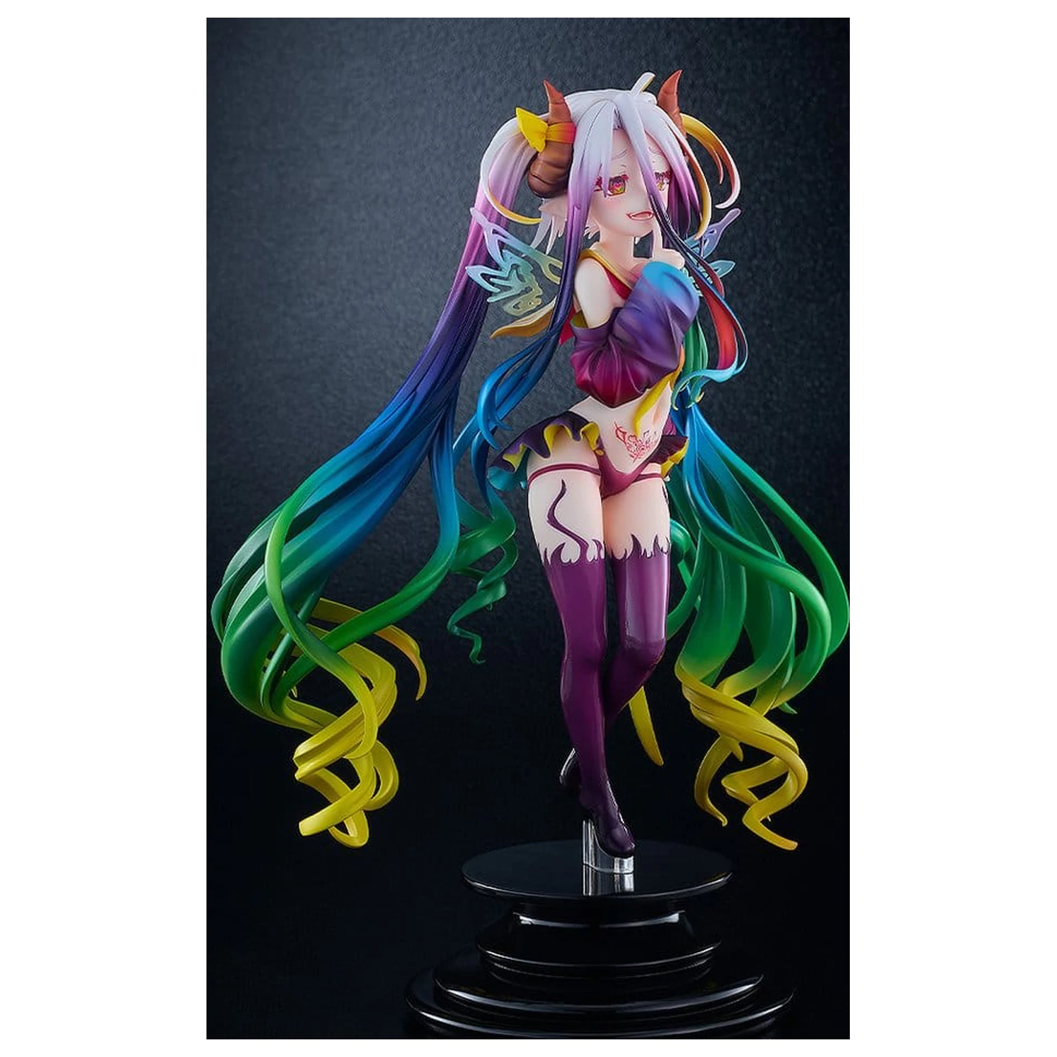 No Game No Life figurina PVC 1/7 Black Shiro 26 cm poza produsului