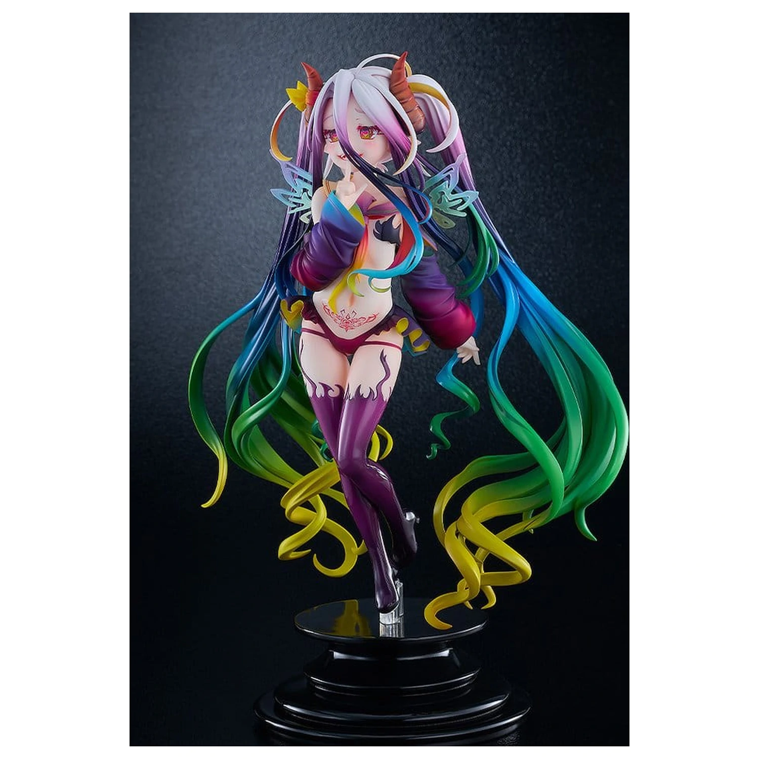 No Game No Life figurina PVC 1/7 Black Shiro 26 cm poza produsului