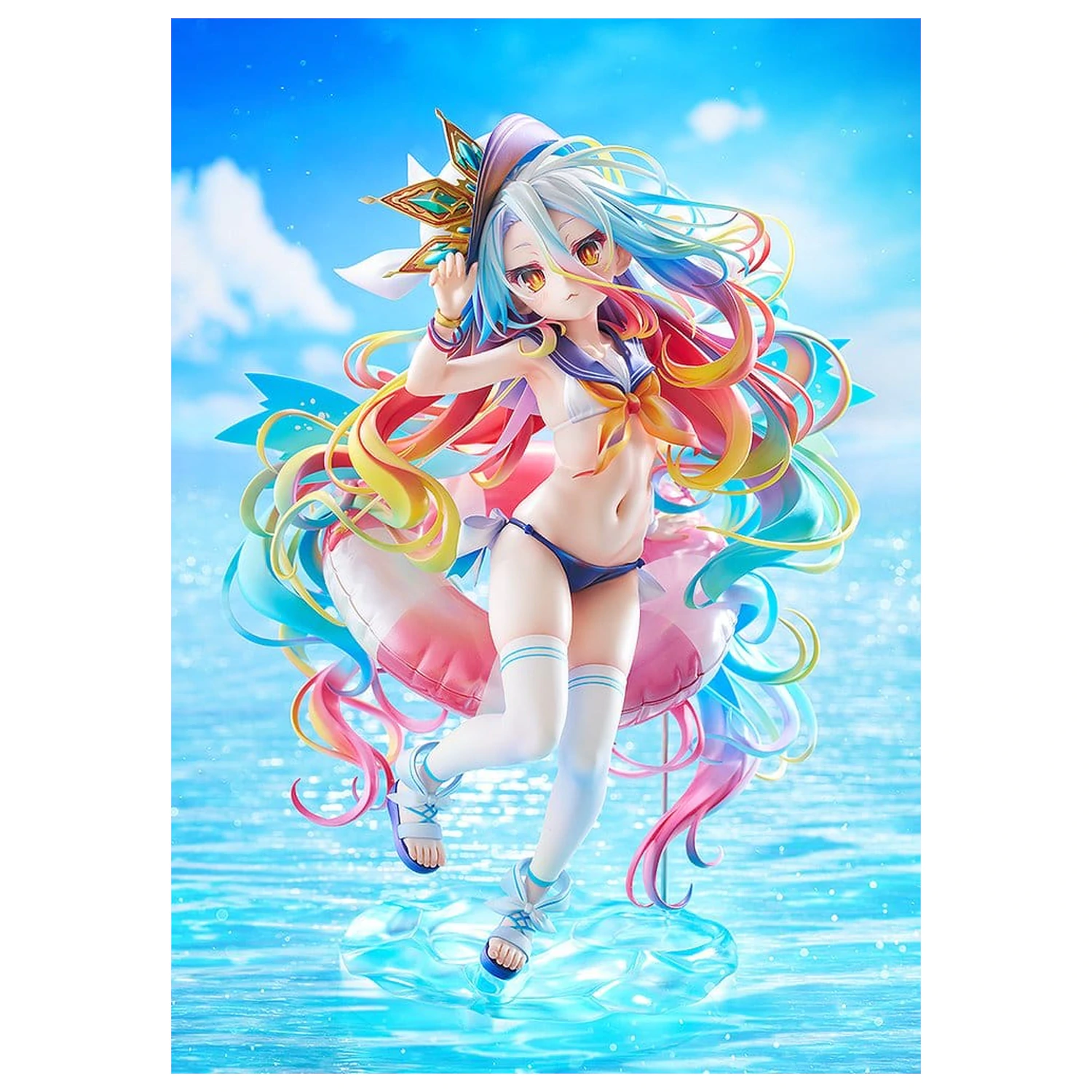 No Game No Life Statuie 1/7 Shiro: Sailor-Style Swimsuit Ver. 24 cm poza produsului