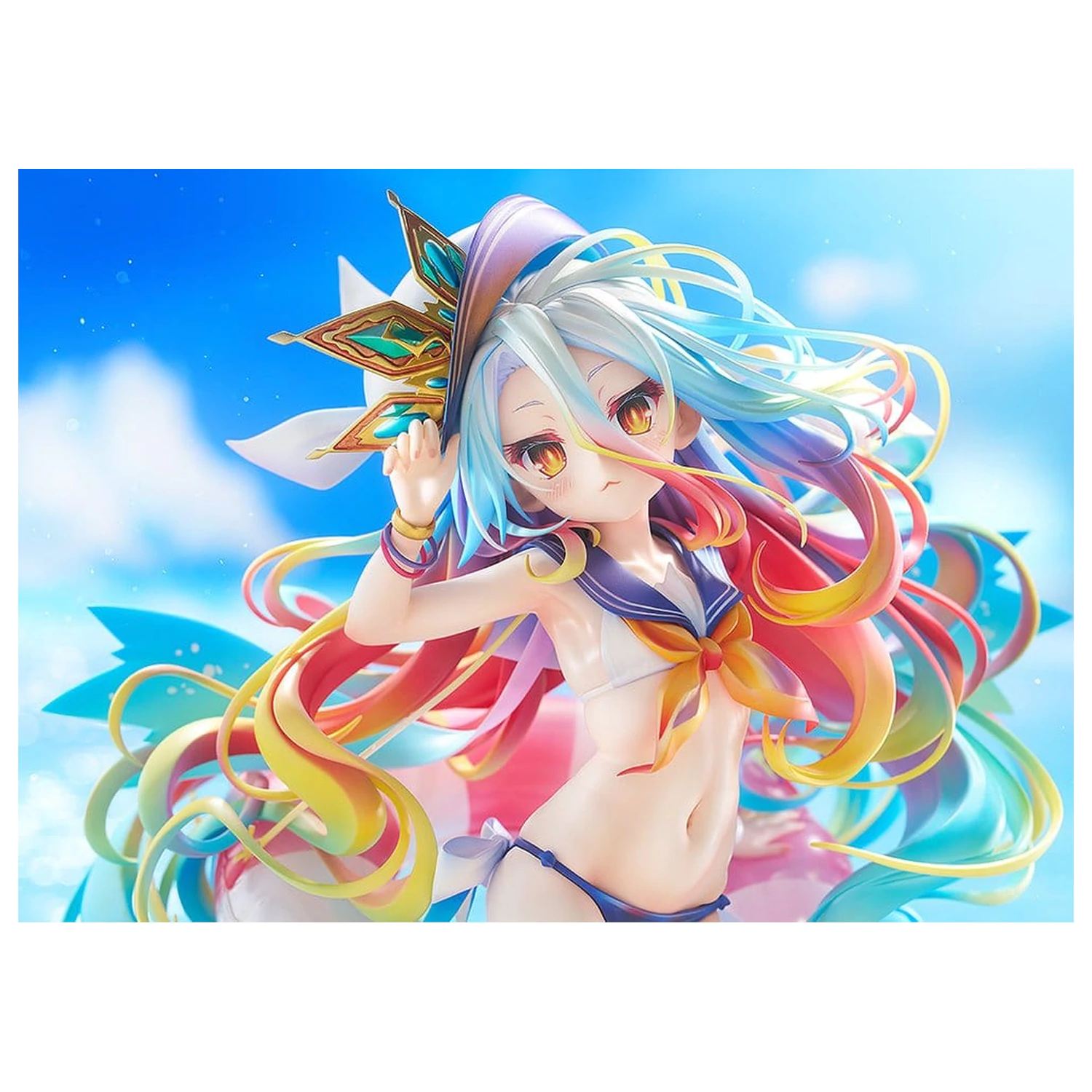 No Game No Life Statuie 1/7 Shiro: Sailor-Style Swimsuit Ver. 24 cm poza produsului