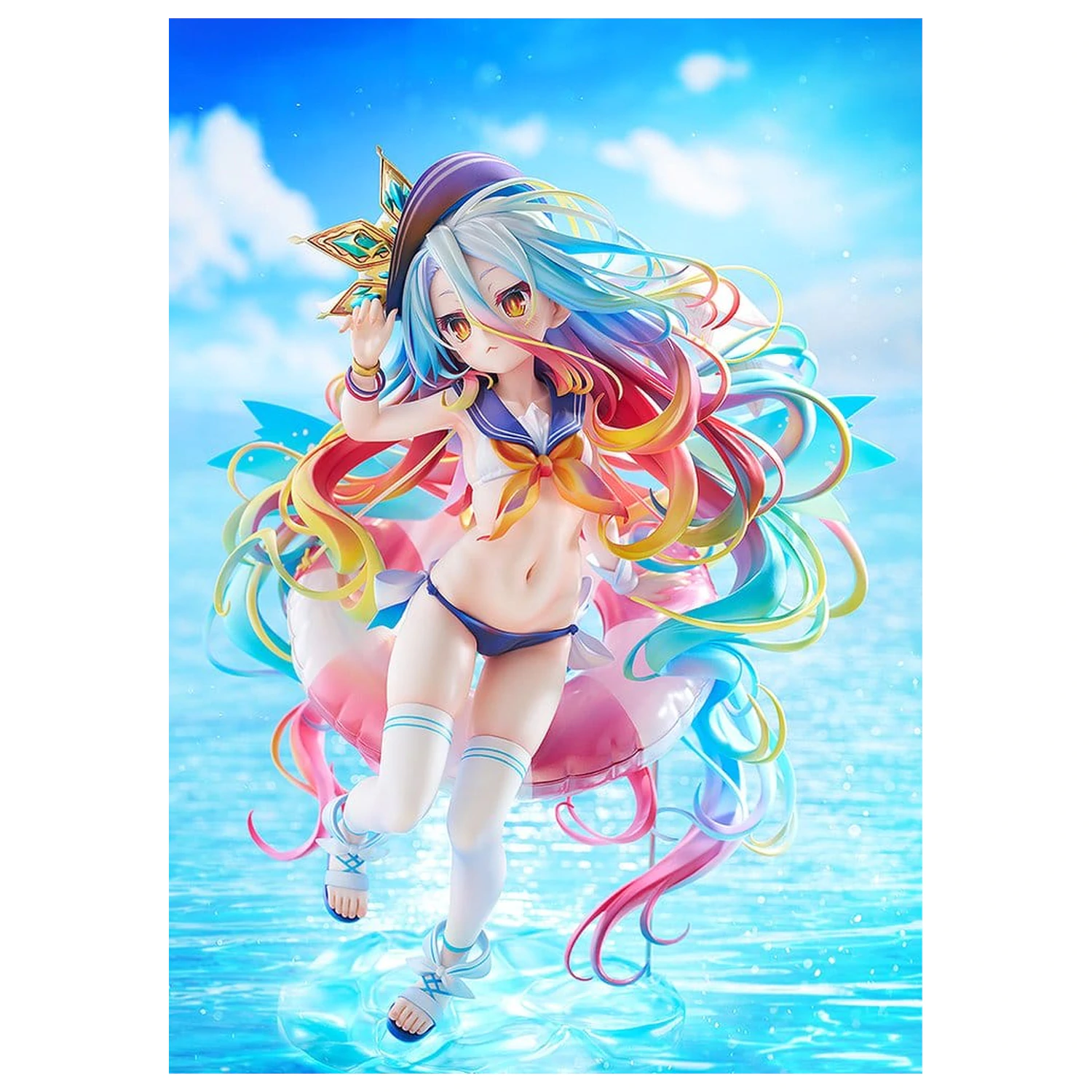 No Game No Life Statuie 1/7 Shiro: Sailor-Style Swimsuit Ver. 24 cm poza produsului