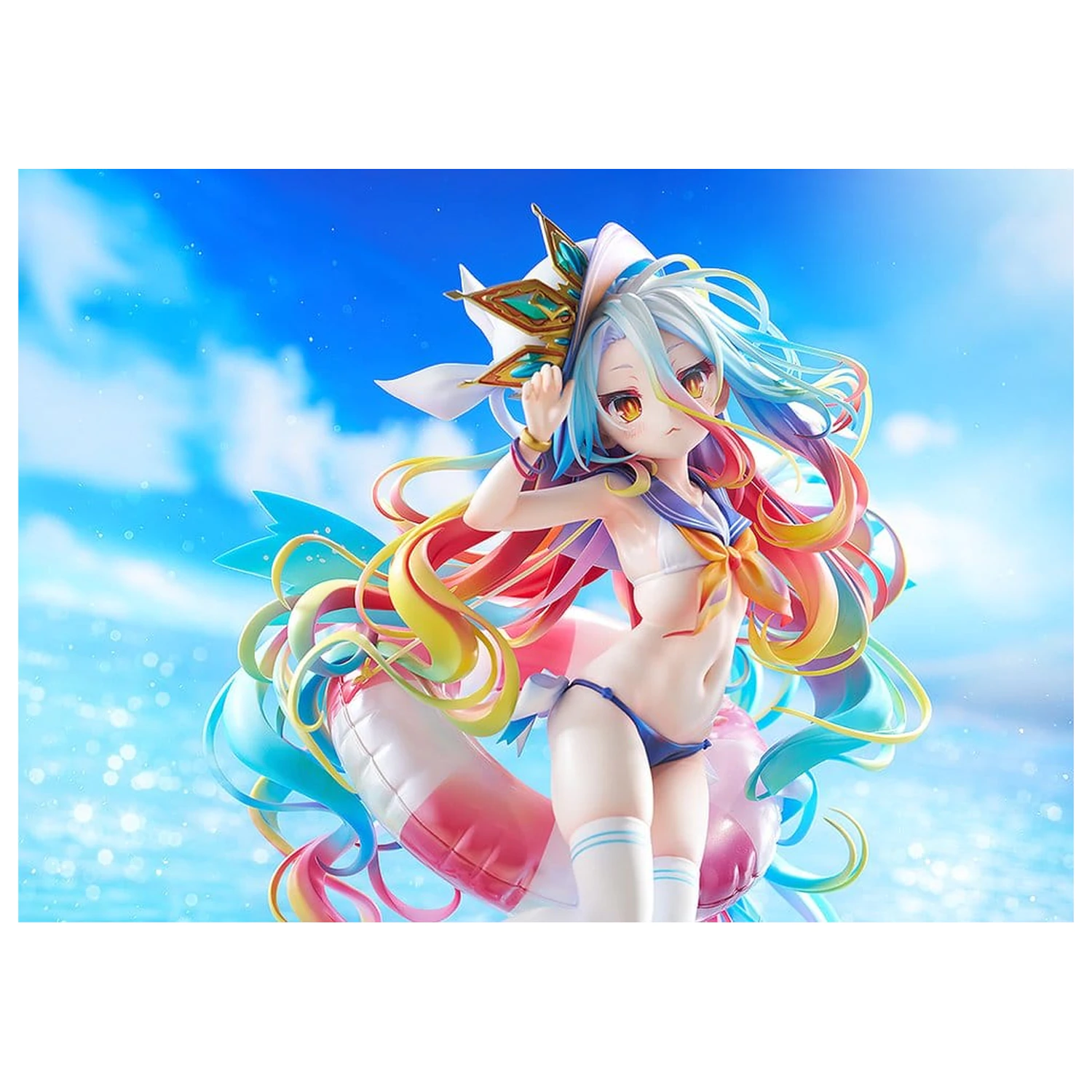 No Game No Life Statuie 1/7 Shiro: Sailor-Style Swimsuit Ver. 24 cm poza produsului