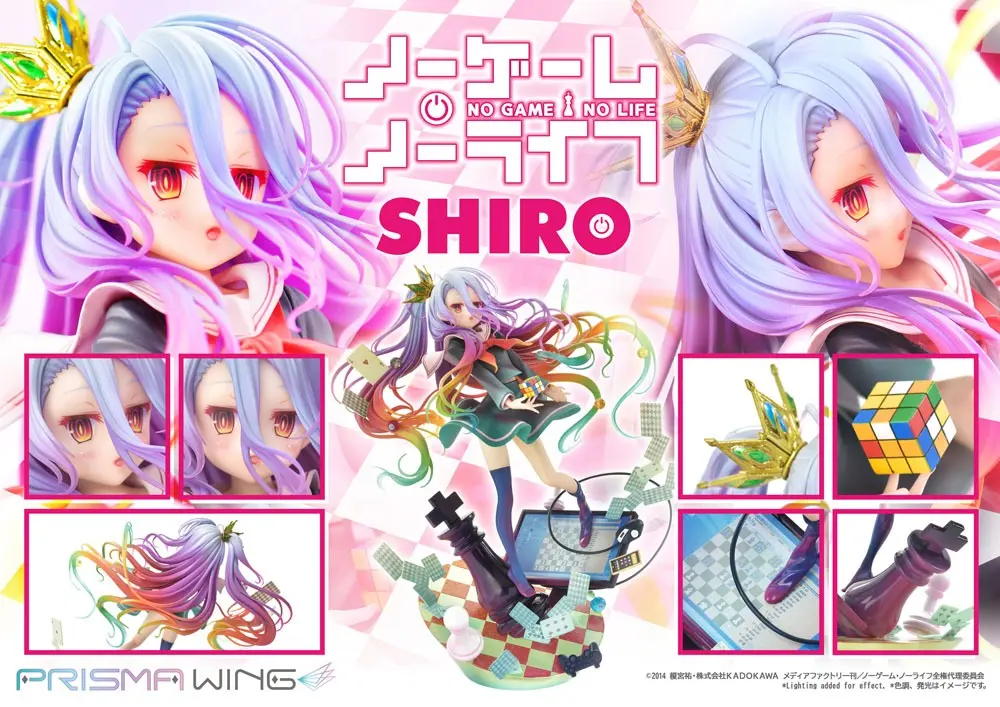 No Game No Life Statuie PVC Prisma Wing 1/7 Shiro 27 cm poza produsului