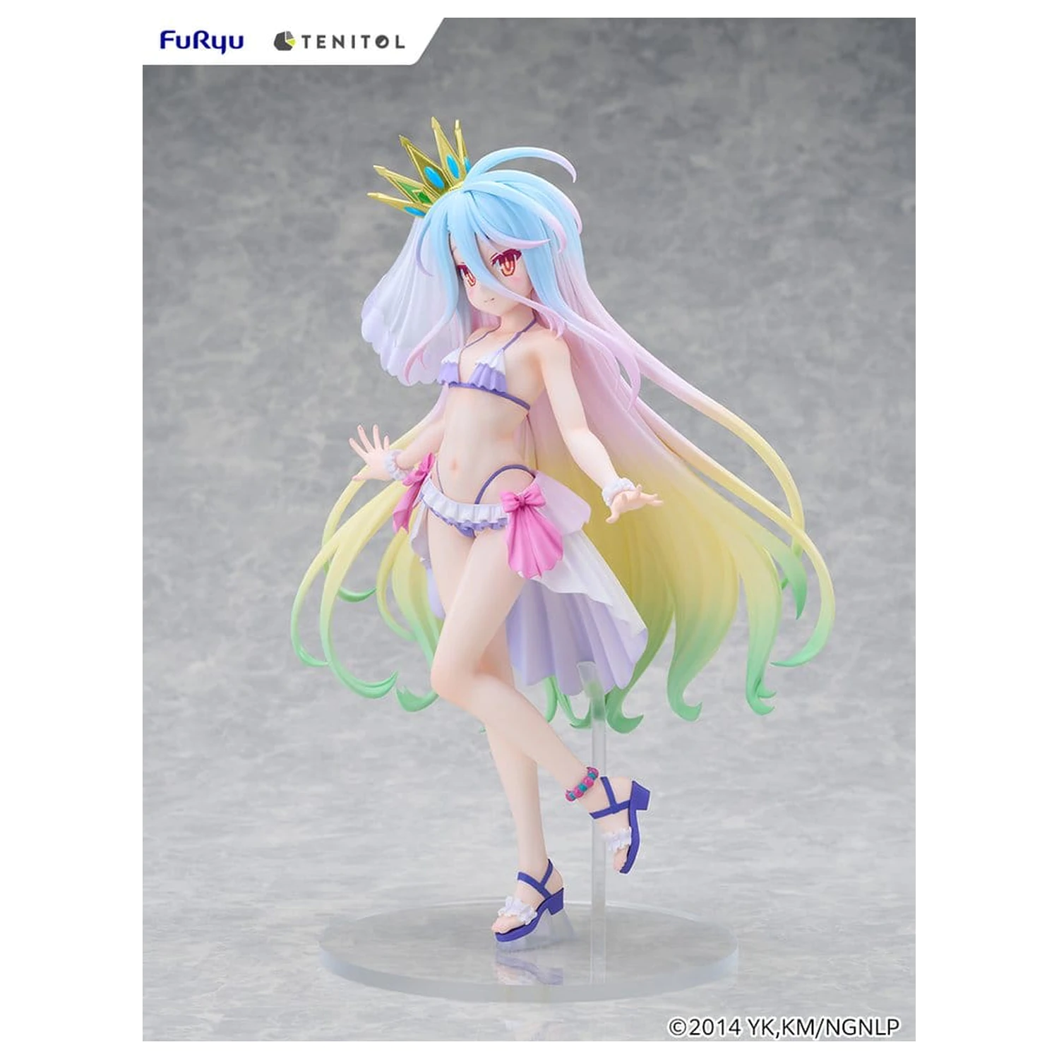 No Game No Life Tenitol Tall Figurina din PVC Shiro swimwear dress Ver. 29 cm poza produsului