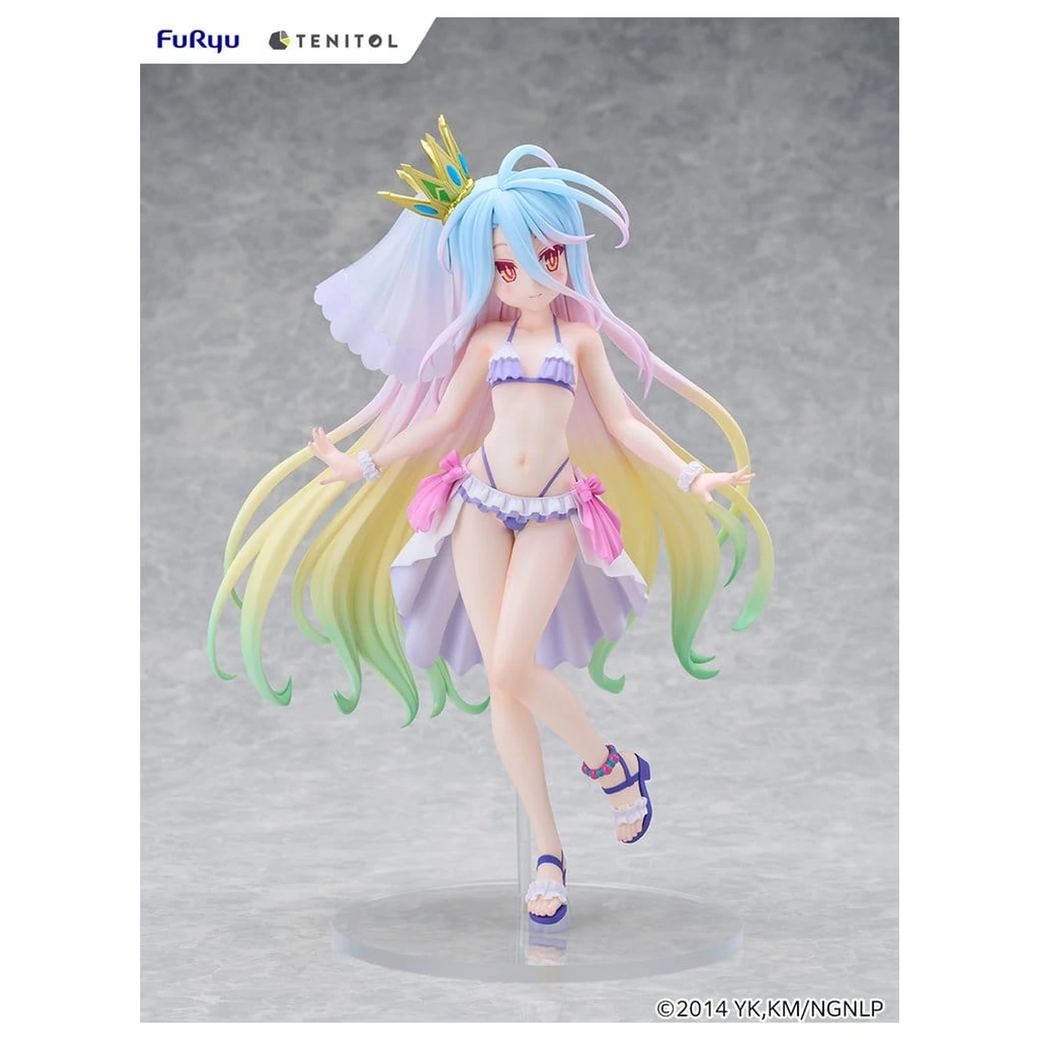 No Game No Life Tenitol Tall Figurina din PVC Shiro swimwear dress Ver. 29 cm poza produsului