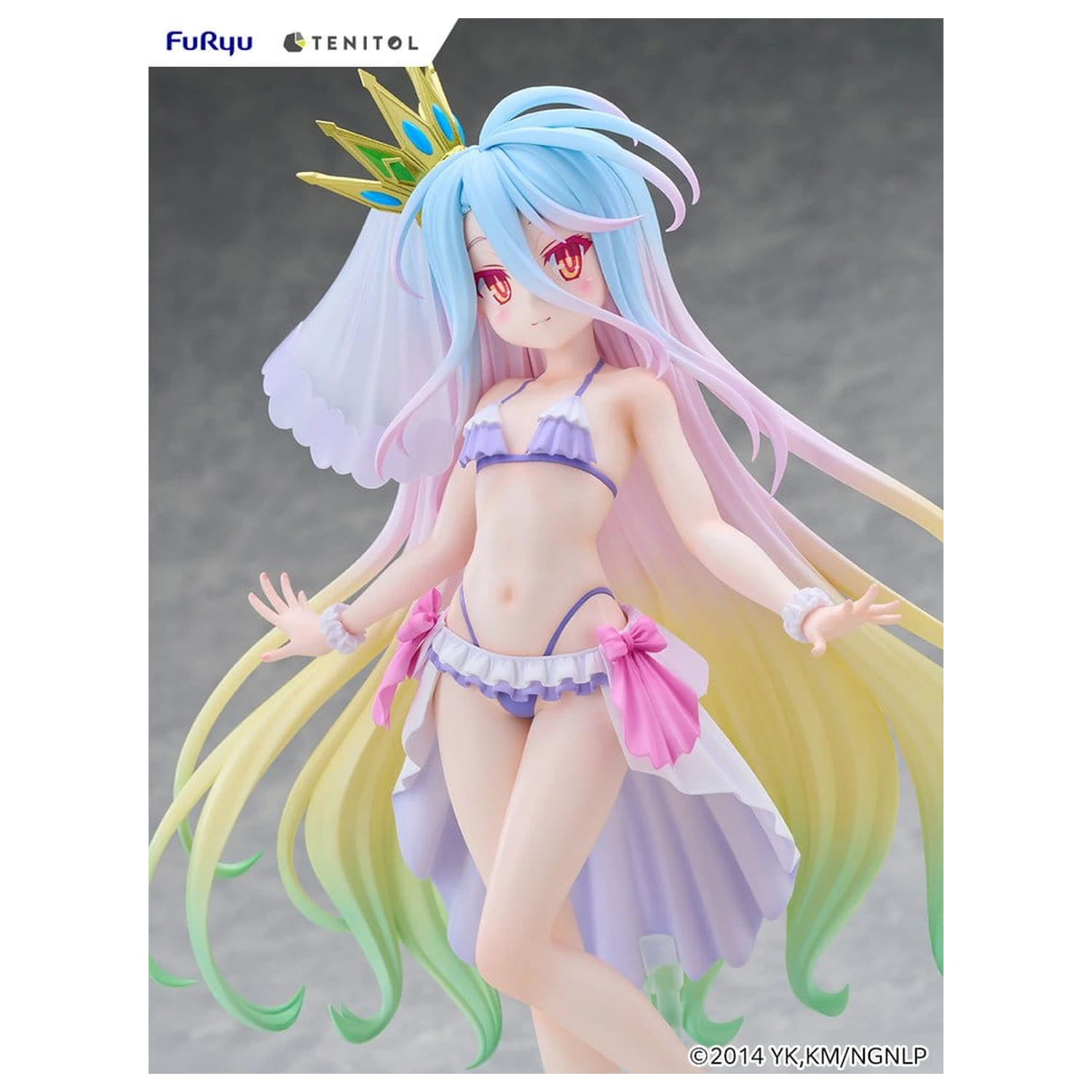 No Game No Life Tenitol Tall Figurina din PVC Shiro swimwear dress Ver. 29 cm poza produsului