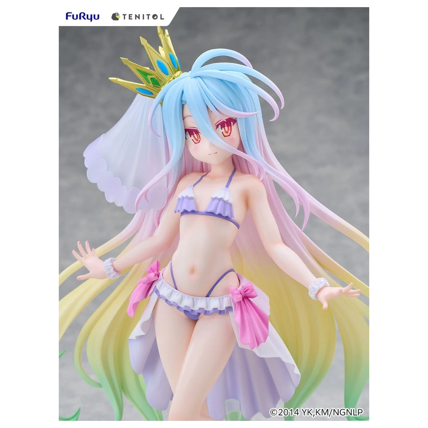 No Game No Life Tenitol Tall Figurina din PVC Shiro swimwear dress Ver. 29 cm poza produsului