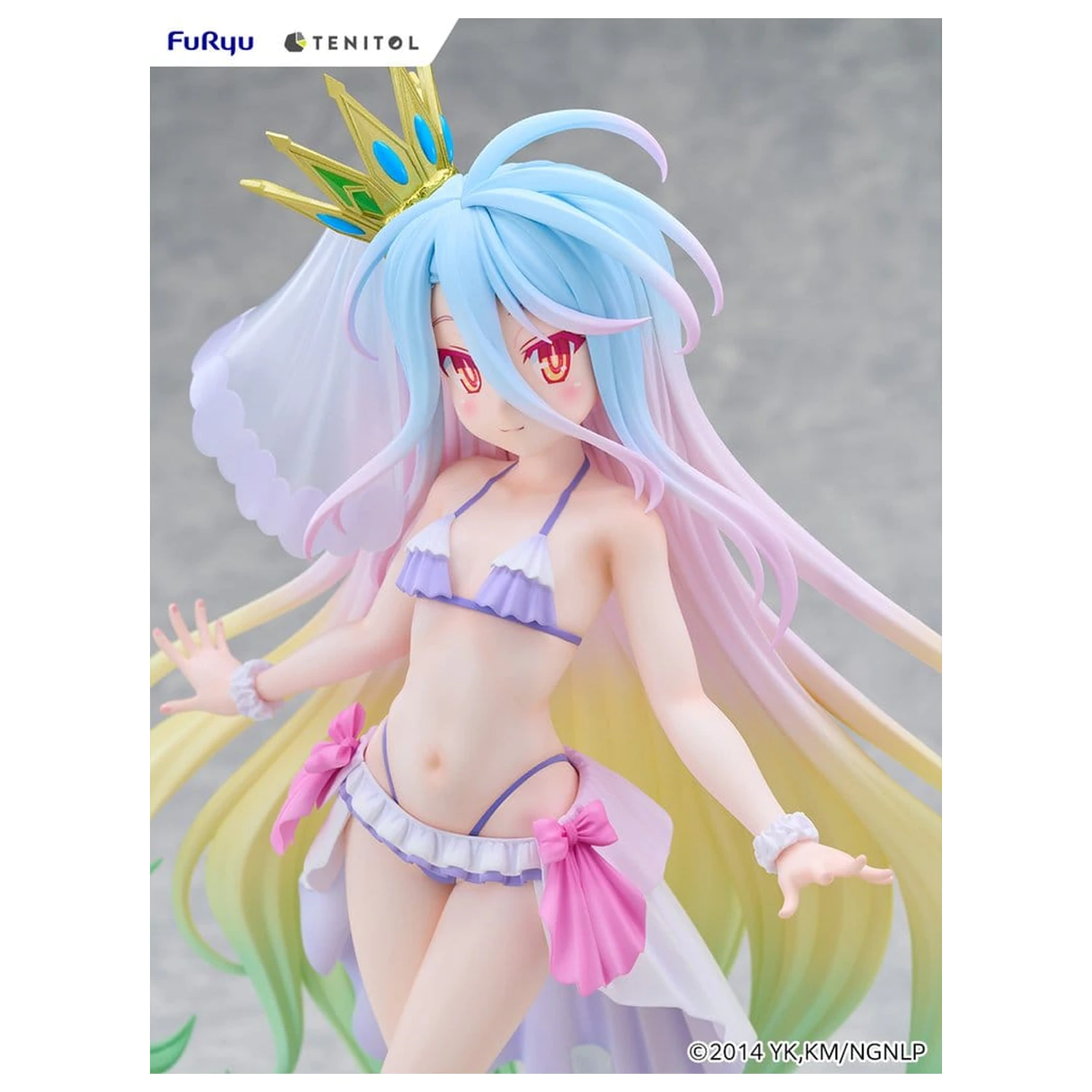 No Game No Life Tenitol Tall Figurina din PVC Shiro swimwear dress Ver. 29 cm poza produsului