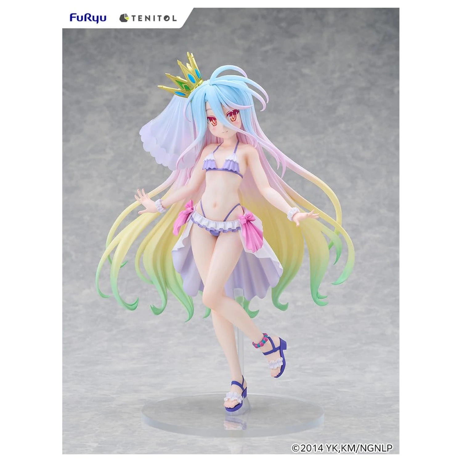No Game No Life Tenitol Tall Figurina din PVC Shiro swimwear dress Ver. 29 cm poza produsului