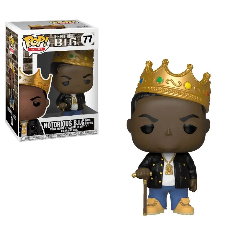 Notorious B.I.G. POP! Rocks Figura din vinil Notorious B.I.G. cu coroana de 9 cm poza produsului