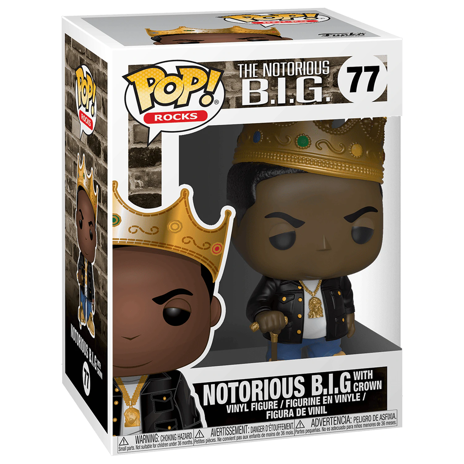 Notorious B.I.G. POP! Rocks Figura din vinil Notorious B.I.G. cu coroana de 9 cm poza produsului