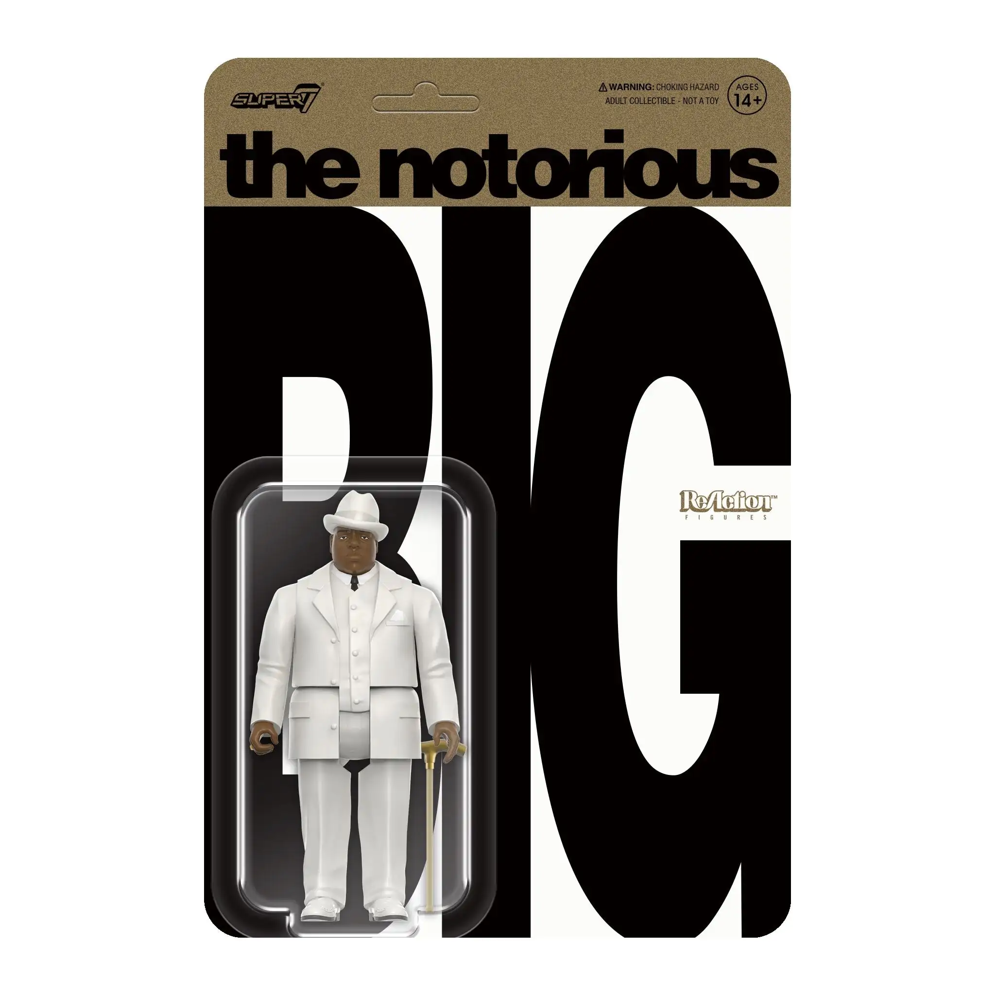 Notorious B.I.G. ReAction figurină de acțiune Biggie în costum 10 cm poza produsului