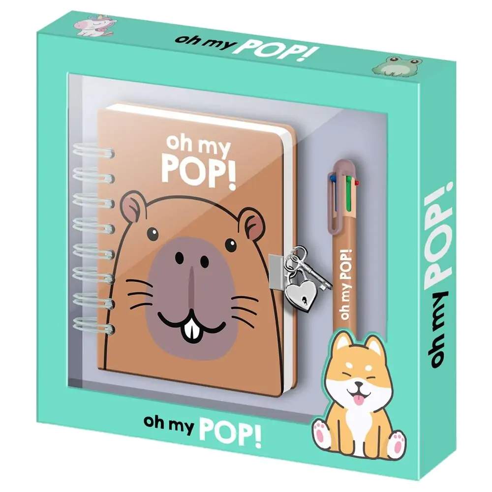Oh My Pop! Jurnal Capibara și pix poza produsului