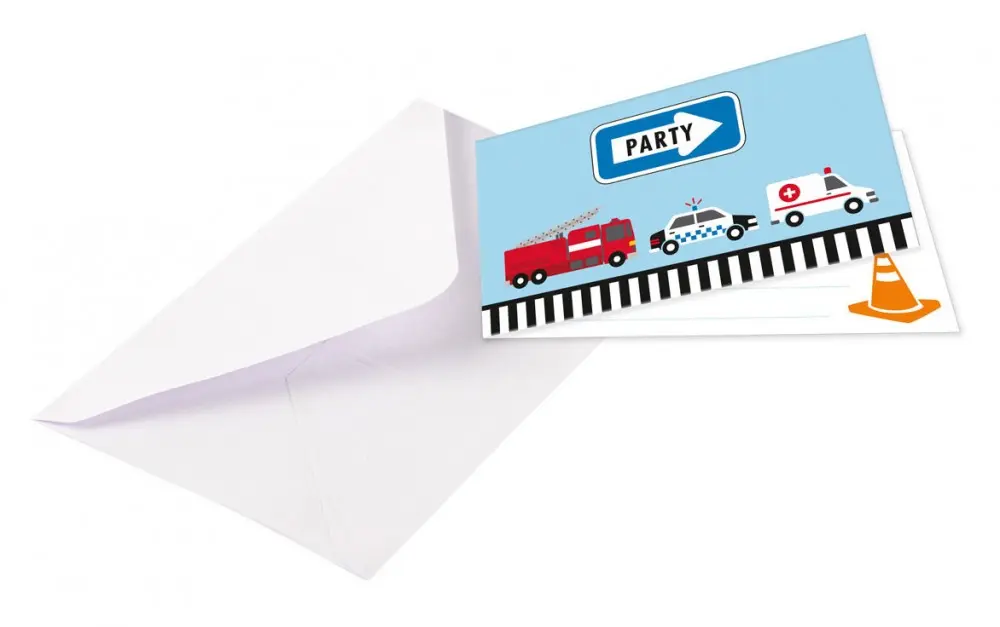 On the Road Party Invitation 8 bucati poza produsului