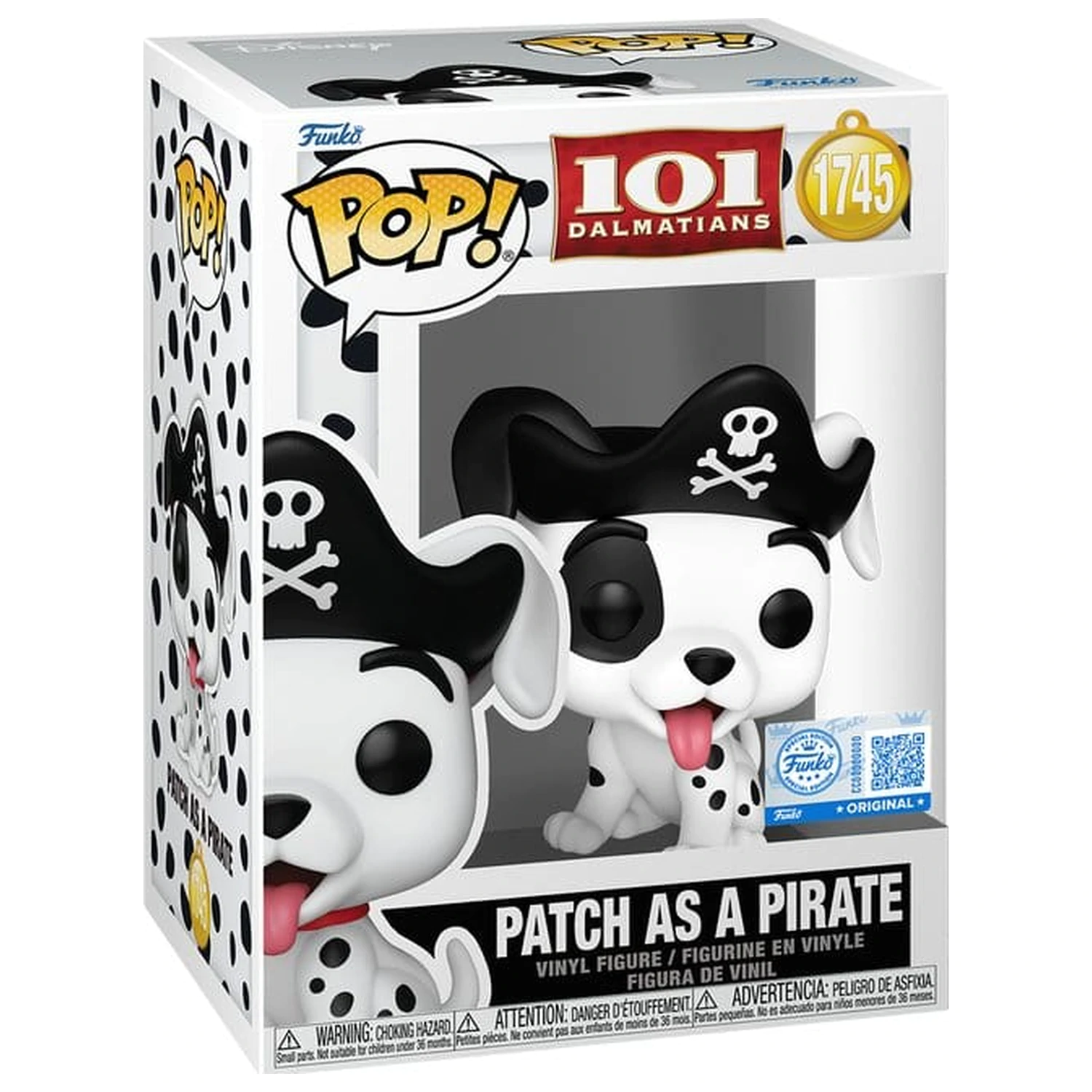 One Hundred and One Dalmatians Funko POP! figurină Patch (Pirate Costume) 9 cm poza produsului