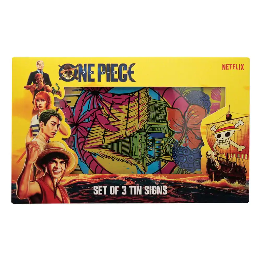 Set de 3 semne de tablă One Piece poza produsului