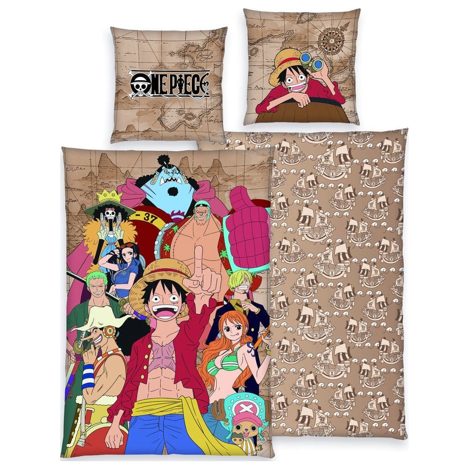 One Piece lenjerie de pat One Piece Crew 135 x 200 cm poza produsului