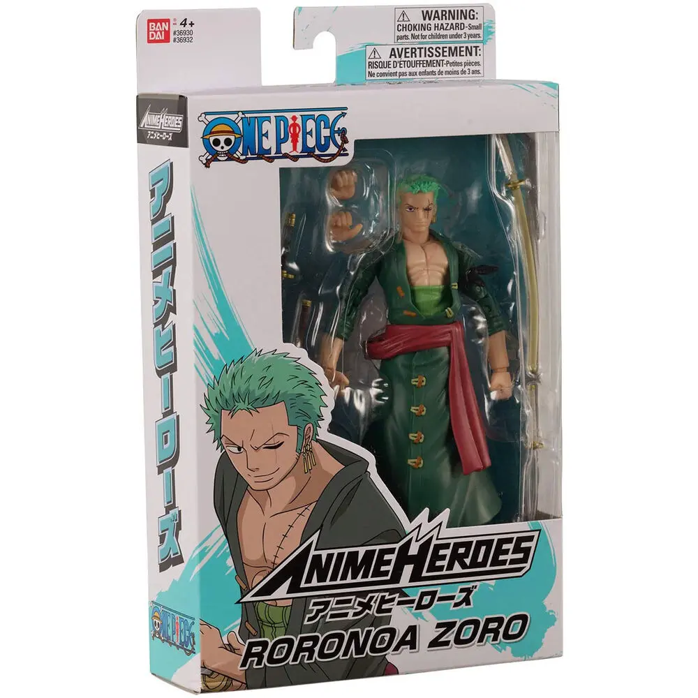 Figura One Piece Anime Heroes Monkey Roronoa Zoro 17cm poza produsului
