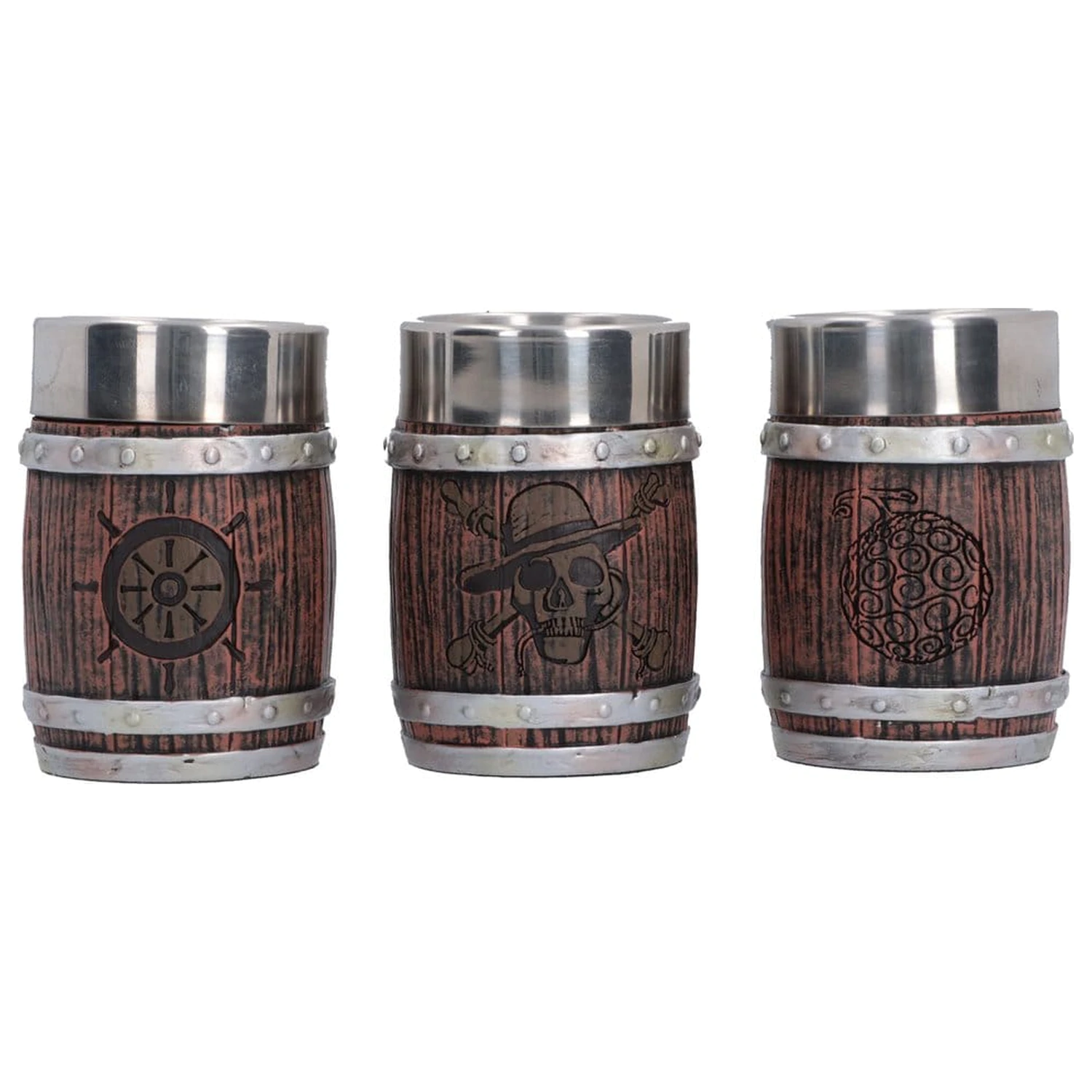 One Piece Set pahare Shot de 8 cm tip butoi poza produsului