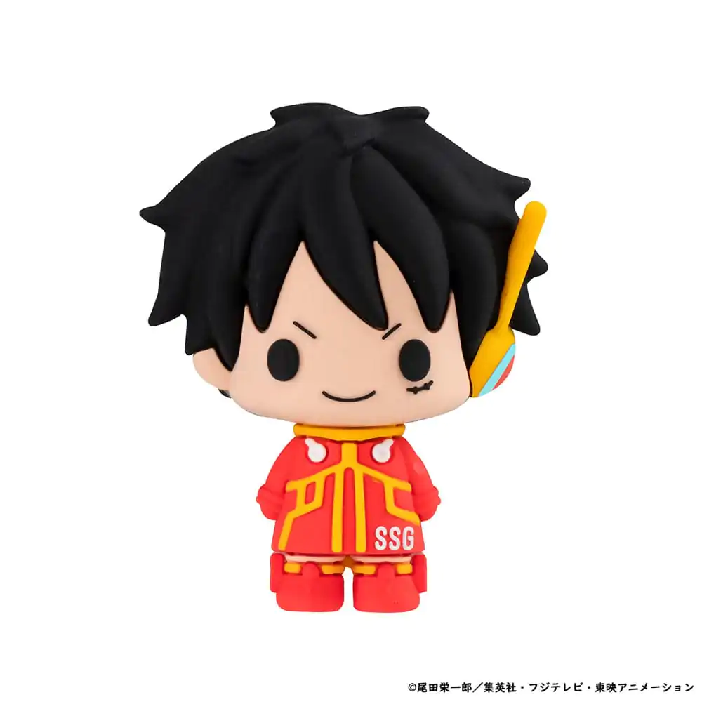 One Piece Chokorin Mascot Series Trading Figura Pachet de 6 bucati Egghead Ver. 5 cm poza produsului